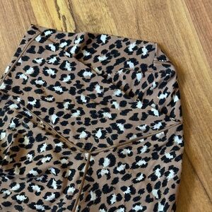 American Eagle /Aerie crossover bike shorts leopard print size XS